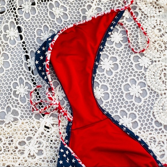 2IN1 Lucky Brand USA Vintage Swin Bikini Bottom TURNABLE Panties - Picture 9 of 16